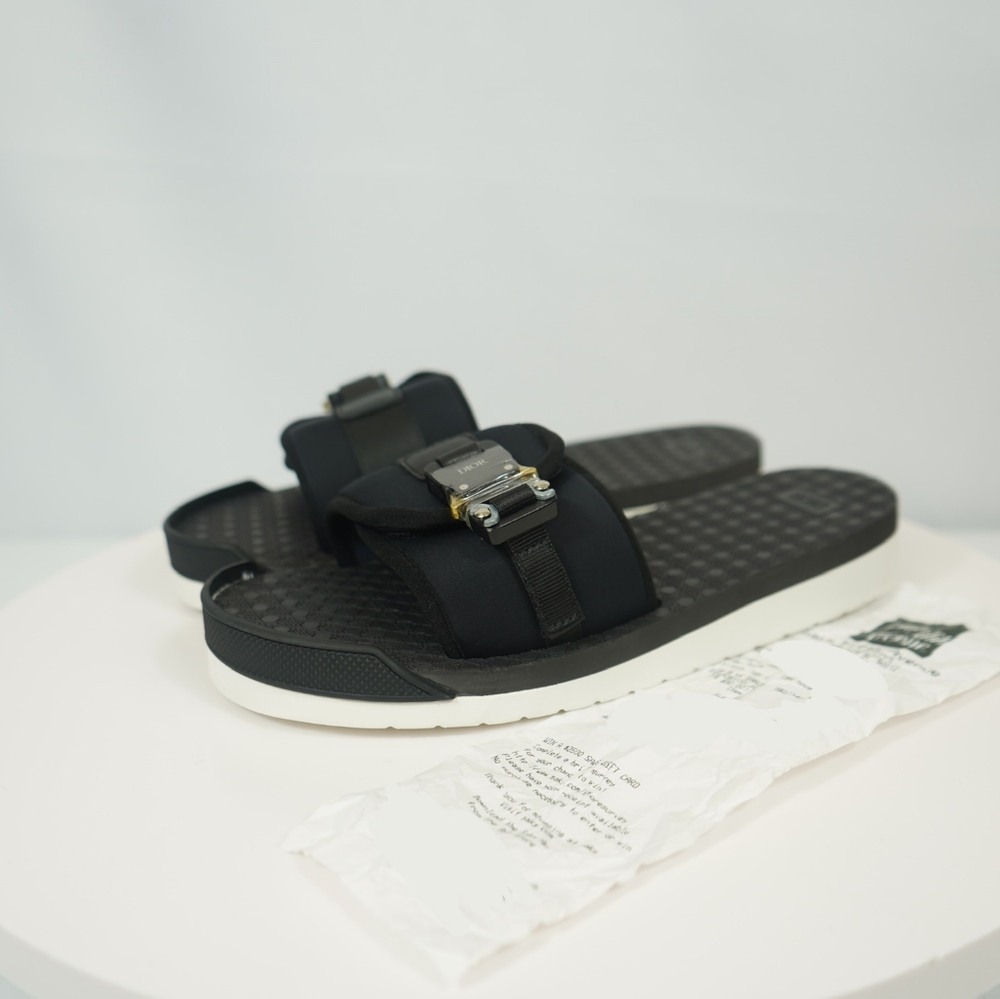 Dior X Alyx Black Buckle Sandals